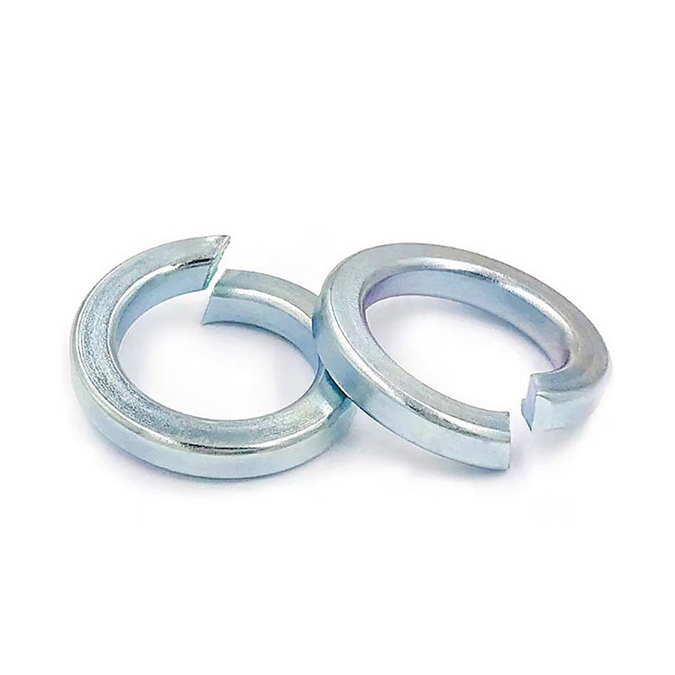 M4 Spring Lock Washers Steel 72B Blue-white Zinc Plated JIS B 1251, 50000/Pack
