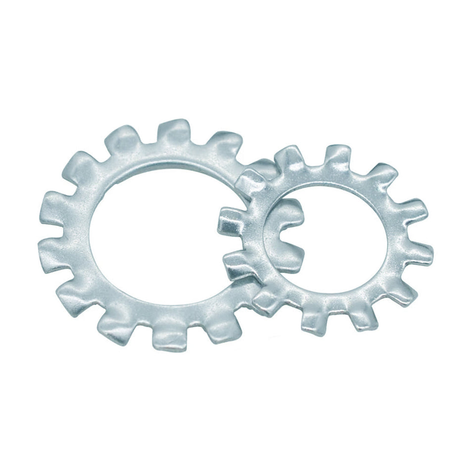 M30 Toothed Lock Washers (External Teeth) Steel 65Mn 300HV Blue-white Zinc Plated (Trivalent) DIN 6797 A, 1100/Pack