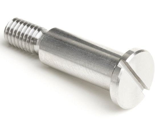 316 Stainless Steel Ultra-Low-Profile Precision Shoulder Screw Slotted 1/8  Shoulder Diameter 3/8  Shoulder Length 4-40 Thread 70pcs/Pack
