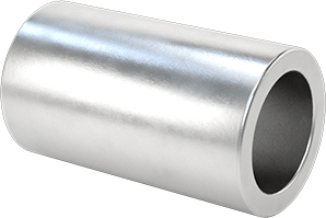 1/2" OD, 1/2" Long, for 1/4" Screw Size Aluminum Unthreaded Spacer, 200 pcs/Pack