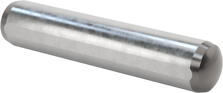 16 mm x 40 mm Alloy Steel Vented Pull-Out Dowel Pin with Flat Shaft, 50 pcs/Pack