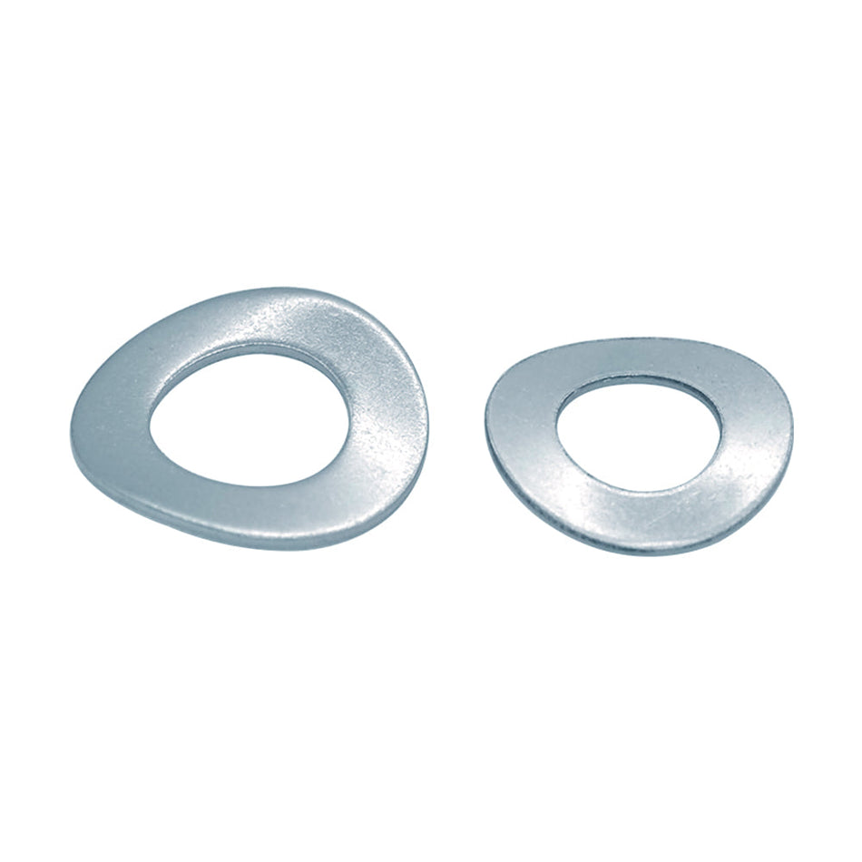 M3.5 Wave Spring Washers Steel Q235 200HV Blue-white Zinc Plated (Trivalent) DIN 137 B, 19000/Pack